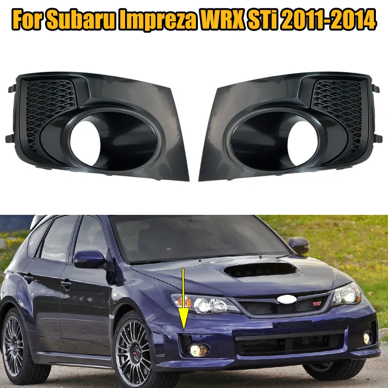 

Car Front Bumper Fog Light Lamp Frame Cover Foglight Foglamp Trim Cap Hood Lid Bezel For Subaru Impreza WRX STi 2011-2014