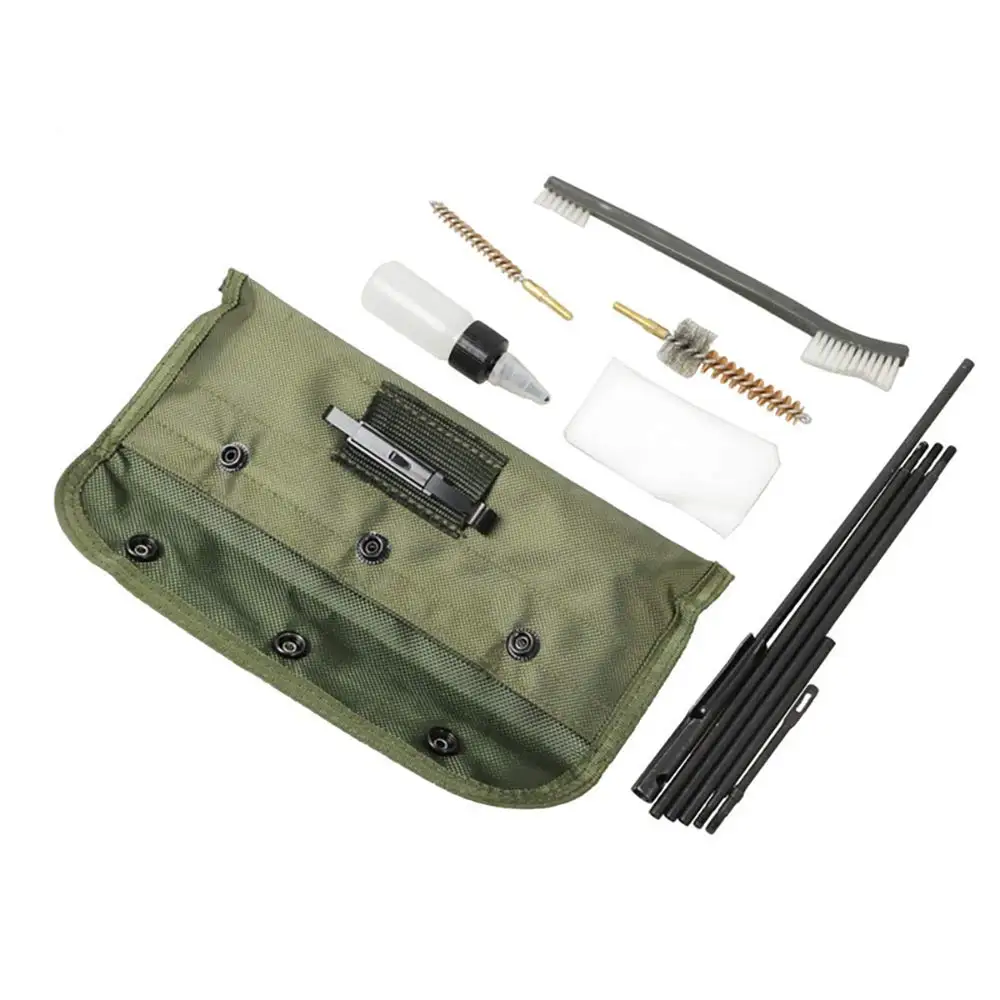 

Rifle Gun Cleaning Kit Set Pistol Brushes Cleaner for 5.56mm .223 22LR .22 Cal