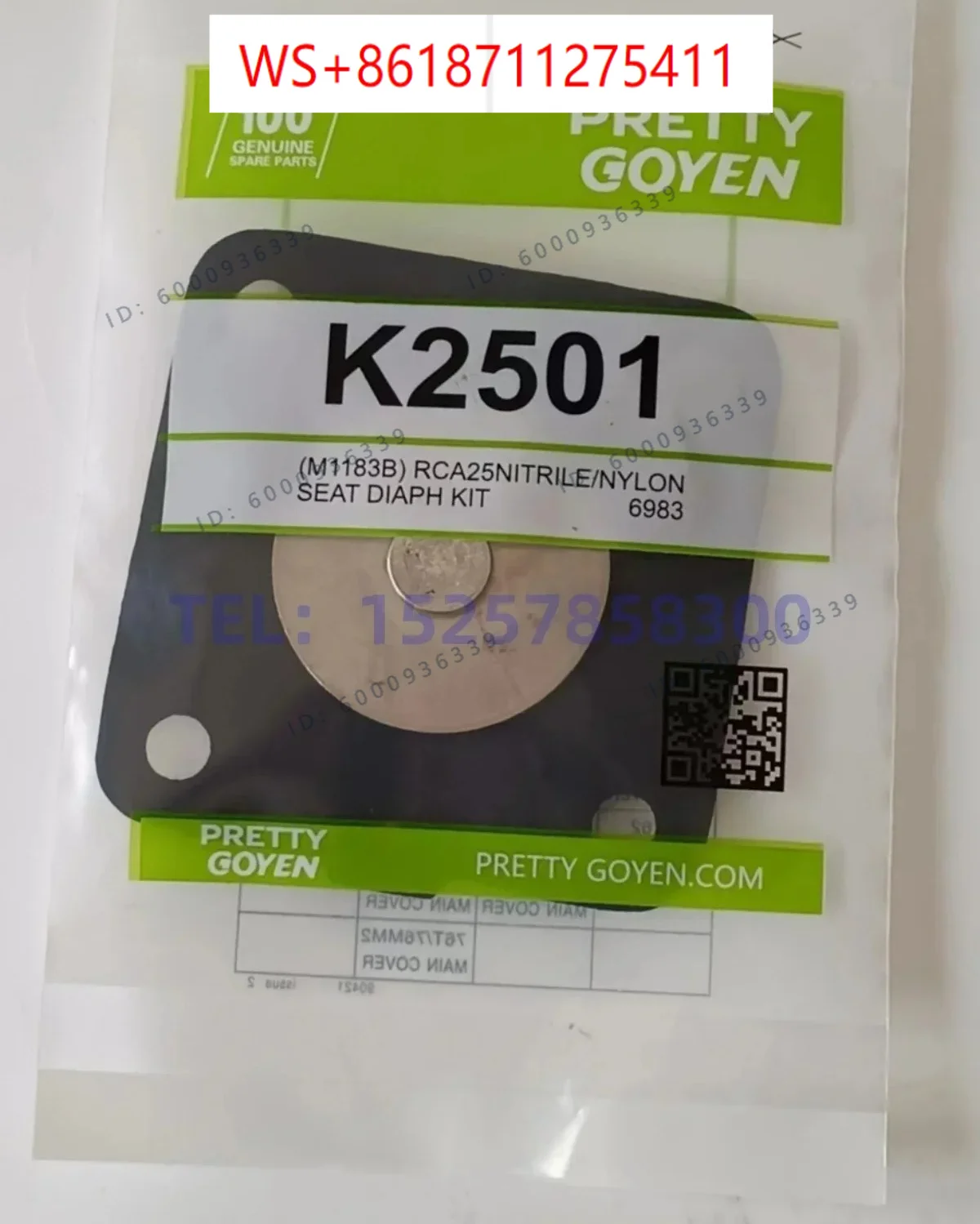 PRETTY GOYEN Electromagnetic Pulse Valve RCA/- CA-25DD K2501 Diaphragm Repair Envelope Spring