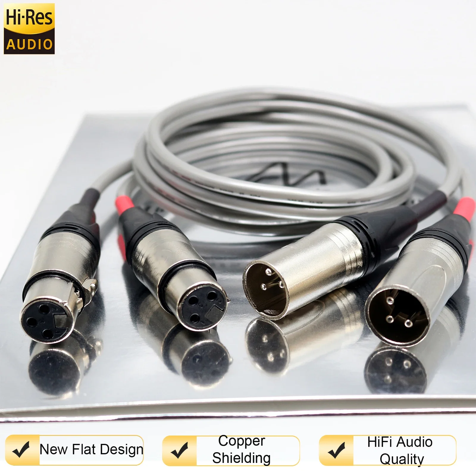 

Premium Audio Note AN-Vx HiFi Audio Wire 99.99% Solid Silver RCA Signal Cable High Fidelity Lossless Sound Extension Cord