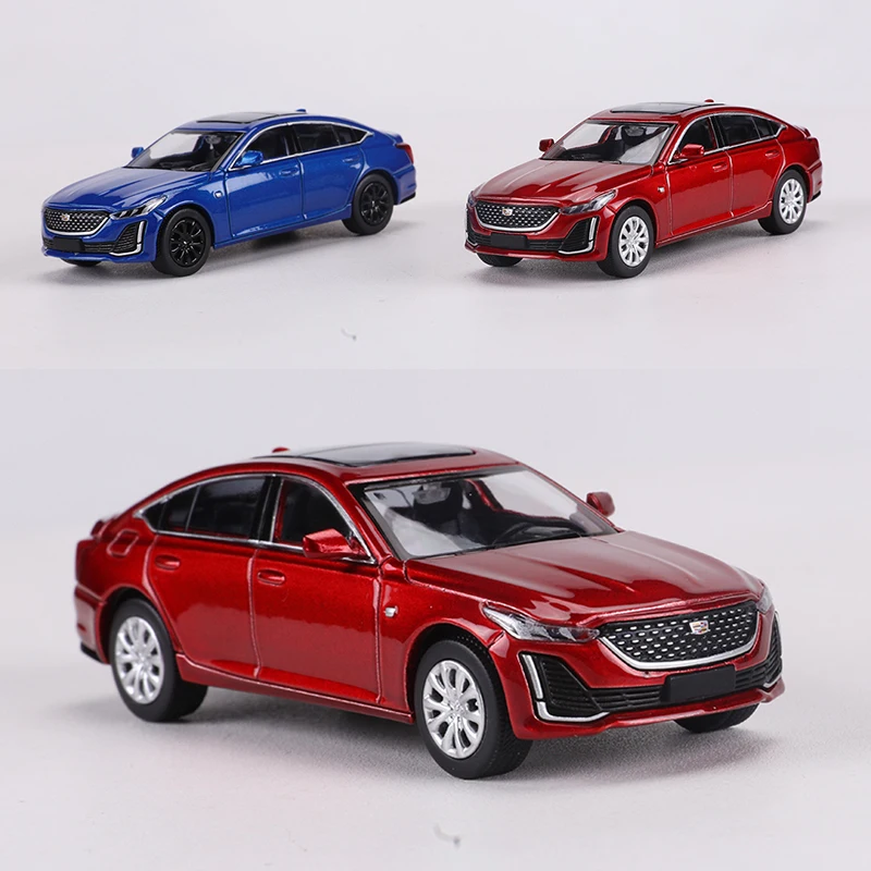 MASDI 다이캐스트 1/64 스케일 캐딜락 CT5 CT6 세단 자동차 모델 합금 캐딜락 CT5 CT6 장난감 차량 모델 컬렉션 장식품