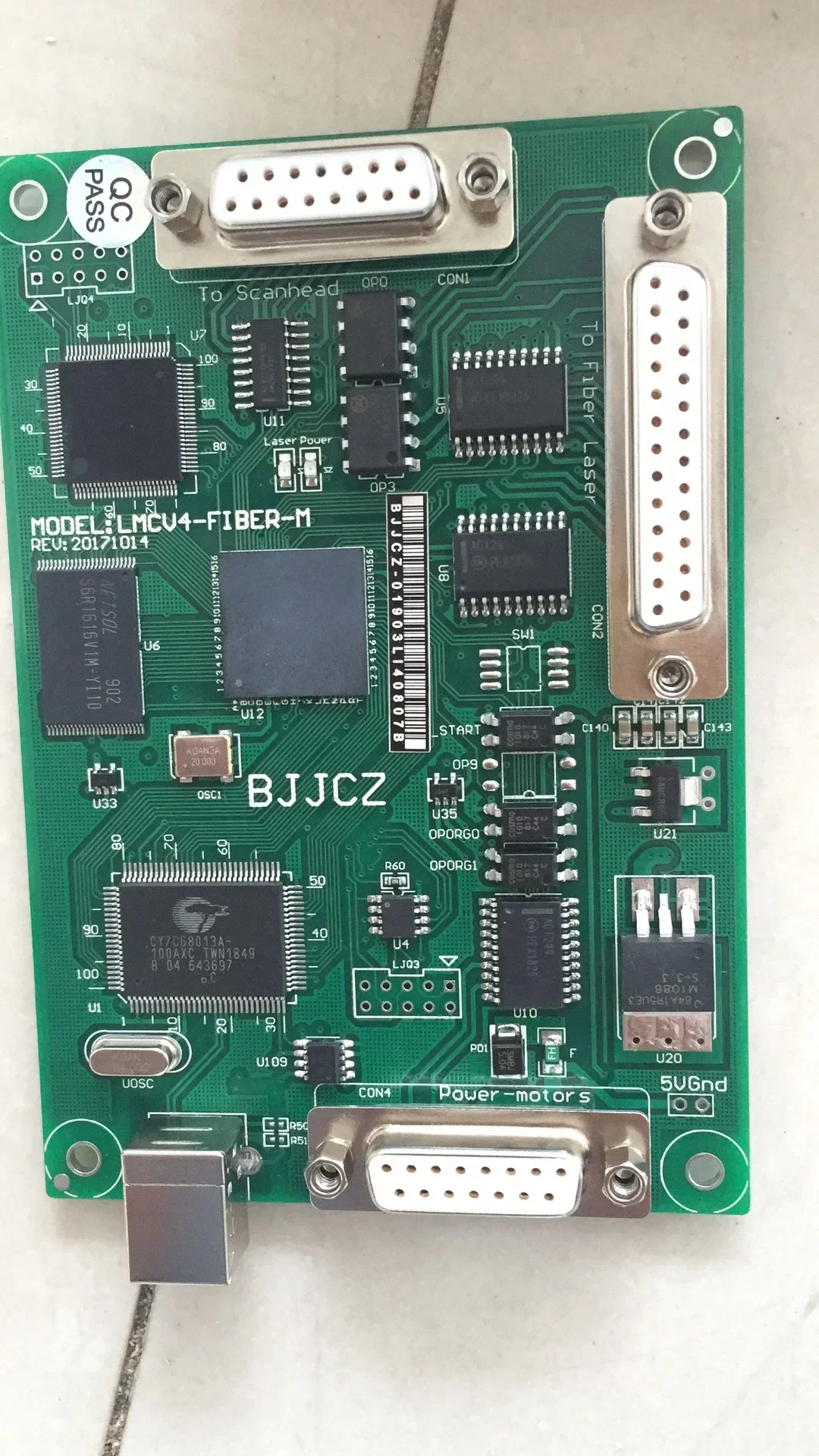 Control card BJJCZ fiber marking card software