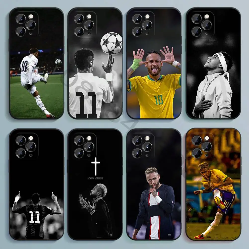 

N-NeYmAr Black Soft TPU Case For iPhone 17 16 15 14 13 12 11 Pro Max Plus E Mini Silicone Phone Cover
