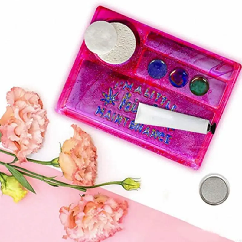 

E0BE Epoxy Abrasives Cosmetic Storage Tray Mould Mirror Resin Jewelry