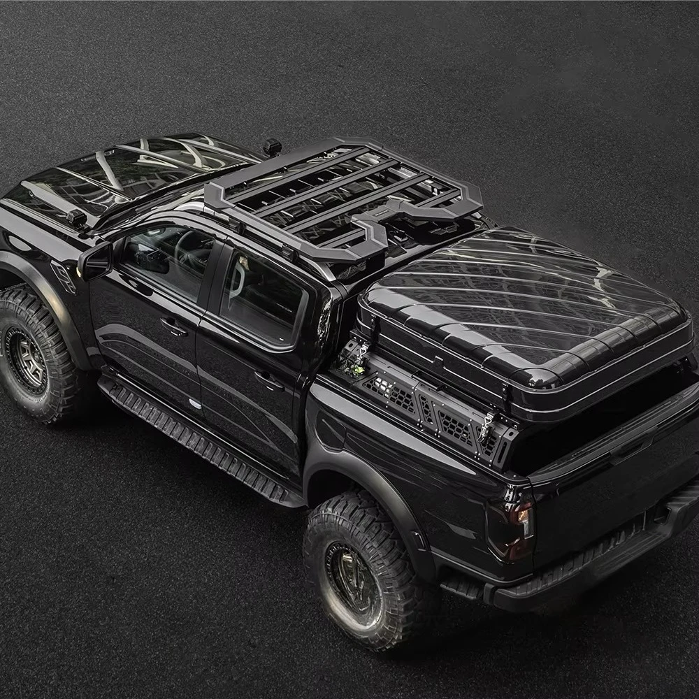 Multifunctional Aluminum Alloy Roof Rack 4x4 Car Roof Rack Platform Tray Offroad Pickup Rooftop Luggage Rack for  Ranger