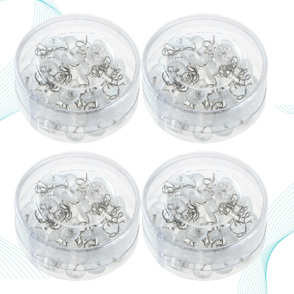 

Quilt Fixing Clip 4 Boxes Blanket Clips Bedding Sofa Cover Buckle Fixed Button Couch Securing Spiral Pins Anti Slip