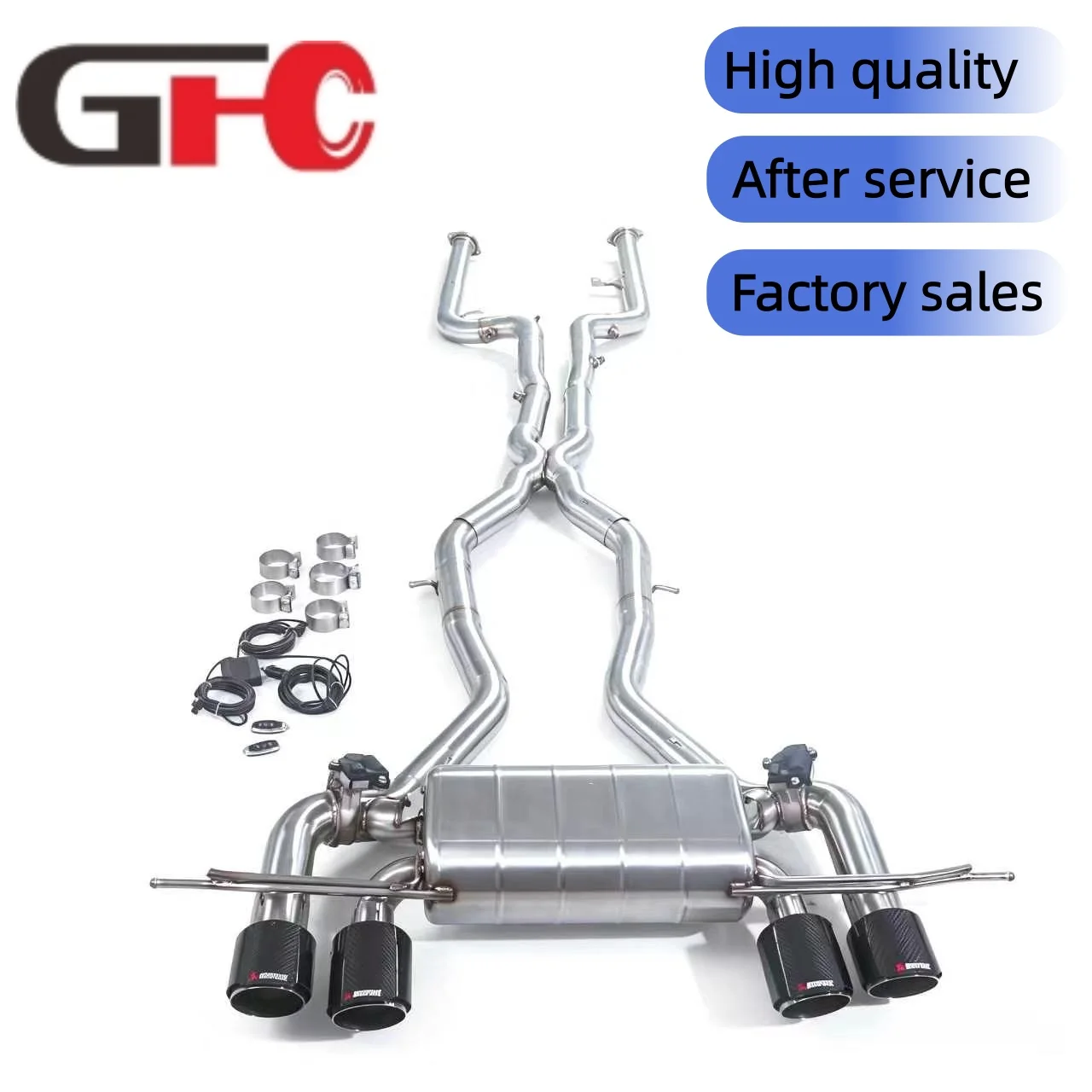 

For 2025 BMW M2 3.0T S58 G87 with 304 Stainless Steel Catback Valvetronic Exhaust System Muffler