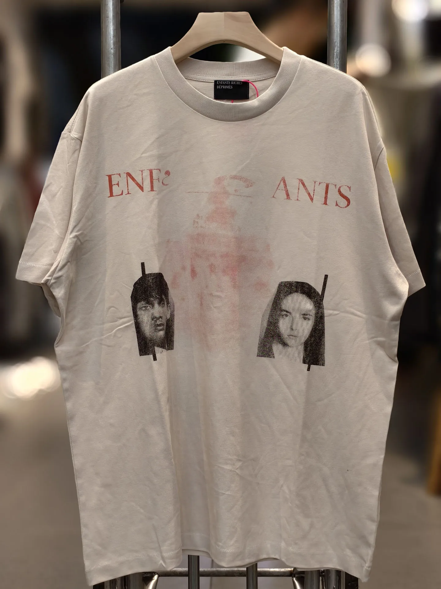 

Винтажная свободная футболка с коротким рукавом для мужчин, розовая, в стиле ERD, ретро, износостойкая, дышащая