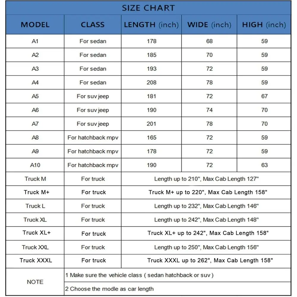 غطاء سيارة عالمي مقاوم للماء مكون من 6 طبقات للحماية الخارجية - يناسب سلسلة BMW 3، Toyota Corolla، Civic، Chevy Cruze (178-185 i #6