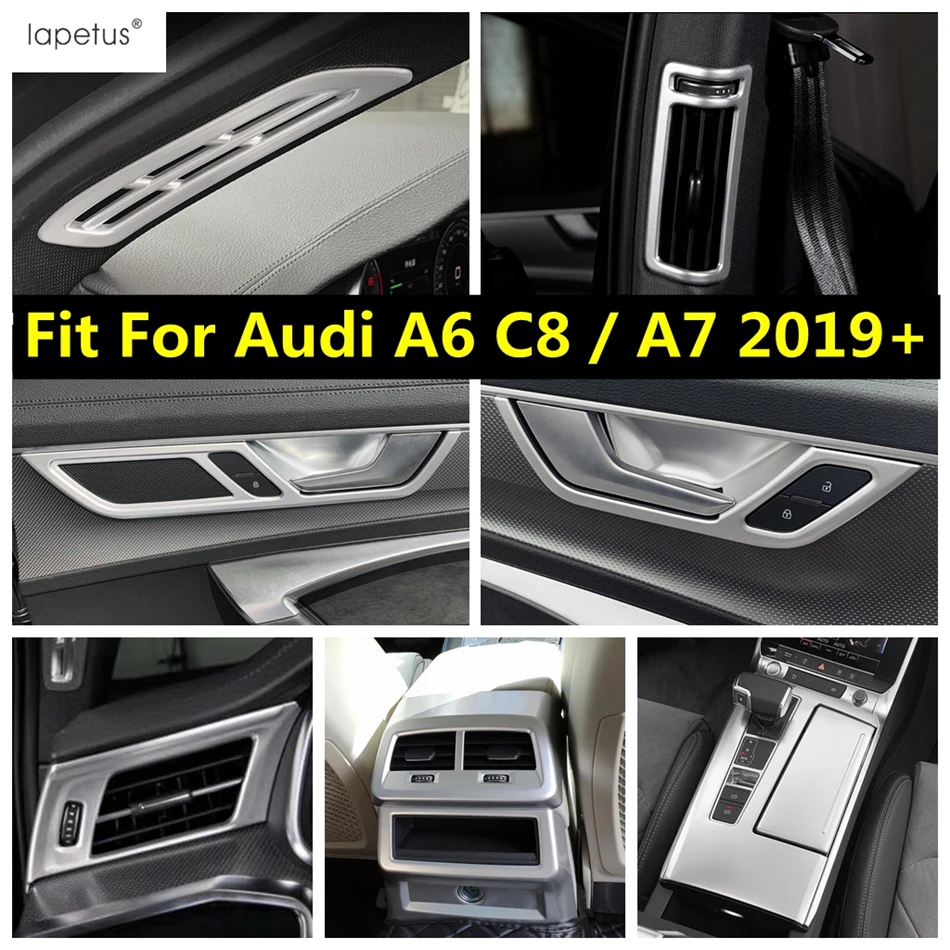 

Pillar A B AC Air Conditioning Outlet / Shift Gear Panel / Handle Bowl Cover Trim Accessories For Audi A6 C8 / A7 2019 - 2023