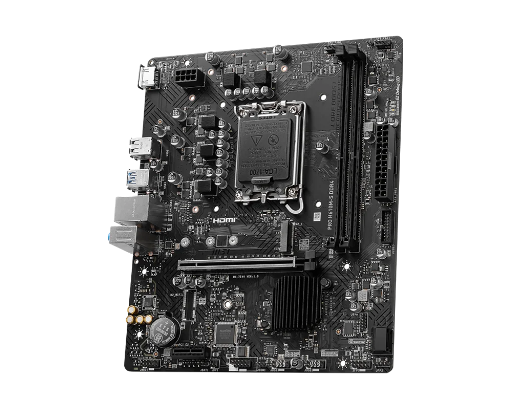 MSI PRO H610M-S DDR4 Motherboard 1700 Intel H610 DDR4 64GB Mirco-ATX support i9-14900 i5-14400 i5-13600 i7-12700T  i5-12500 cpu