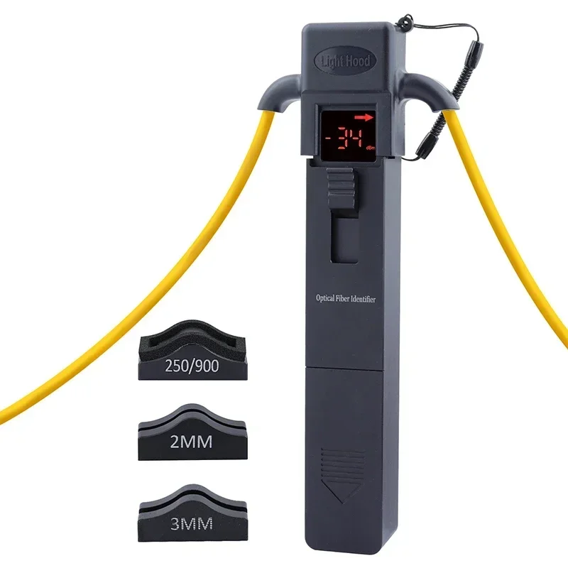 2026/20Cable Testing Equipment Fiber Optic Identifier 800-1700nm Live Fiber Det=ector Identifier with 4 Adapter Type