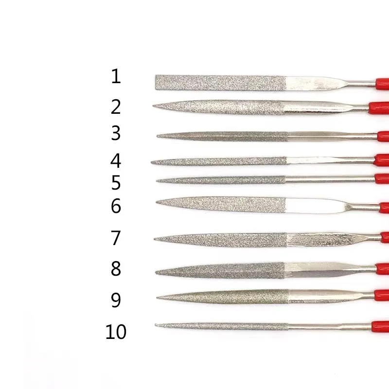 

2Pcs Needle Files for Diamond Carving Metal Glass and Stone Crafts Watch Repair Tool