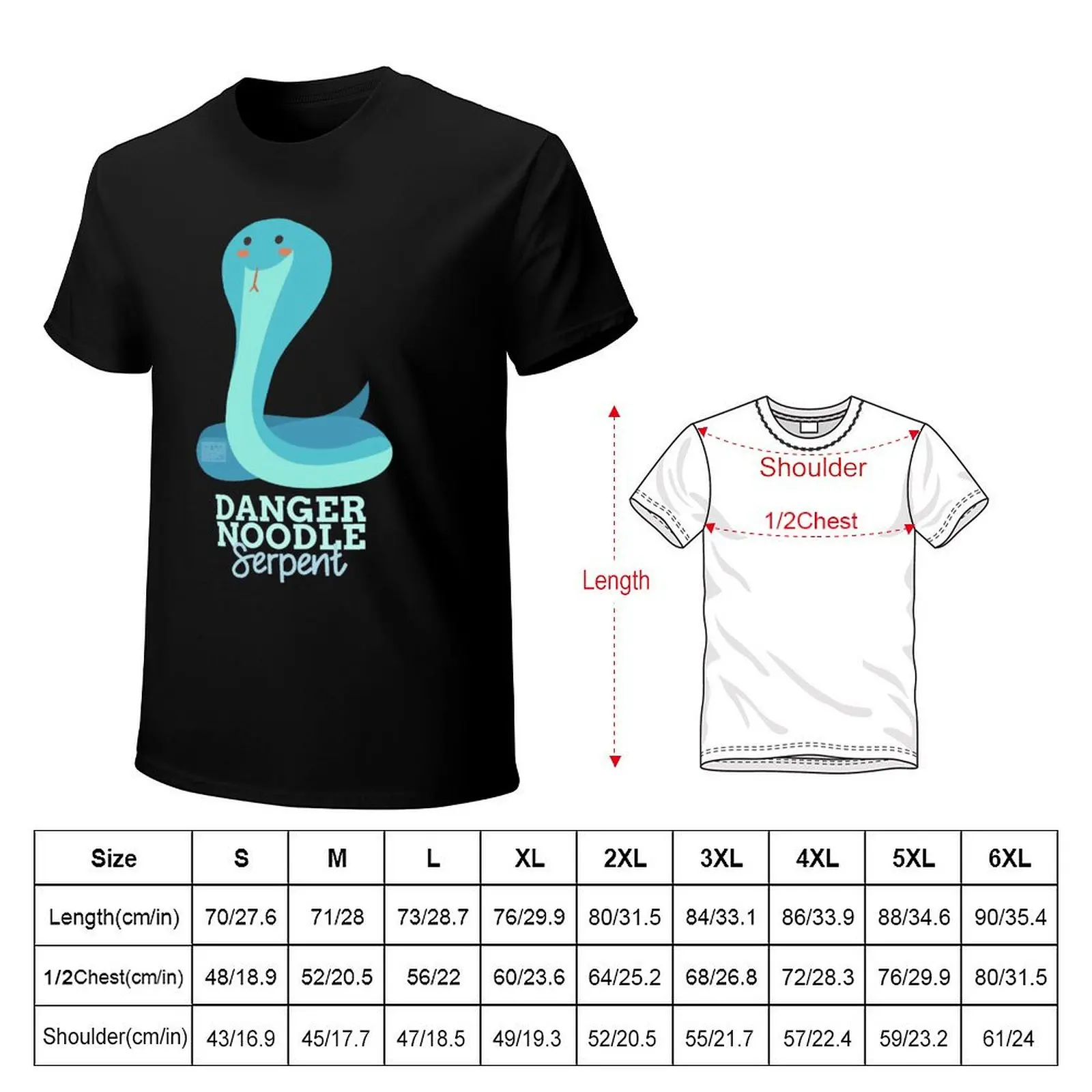 Funny Animal Name Meme Danger Noodle SERPENT T-Shirt Short sleeve tee plus size tops oversized t shirts for men