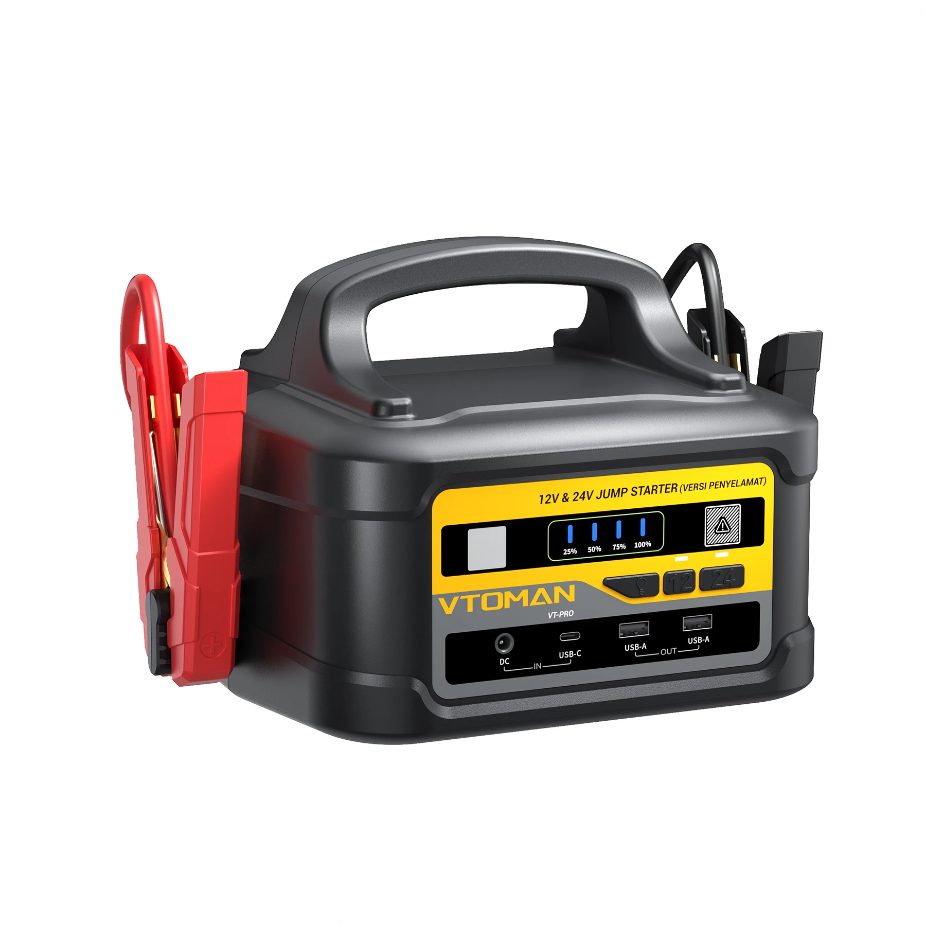 VTOMAN VT-PRO 10000A Autoaccu Starthulp 58800mAh Draagbare Starthulp Powerbank voor Alle Benzine Alle Diesel, 12V/24V Starthulpbox