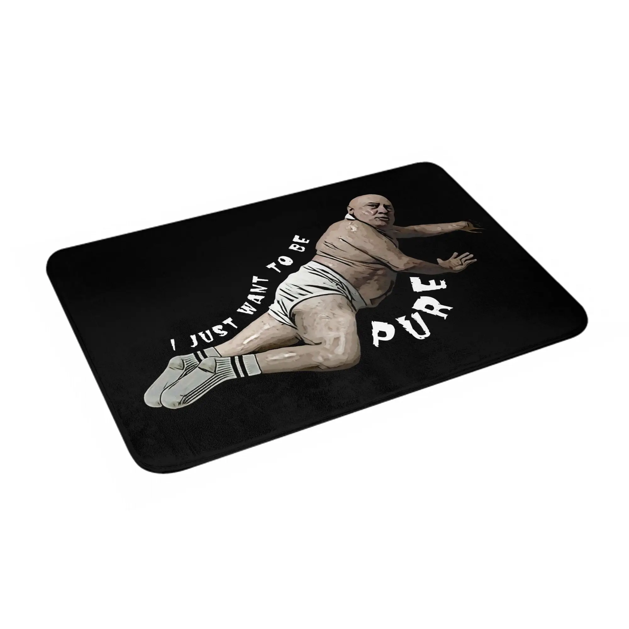 

I Just Want To Be Pure Non-slip Doormat Floor Mat Durable Carpet Rug for Kitchen Entrance Home Bathroom Footpad Mats