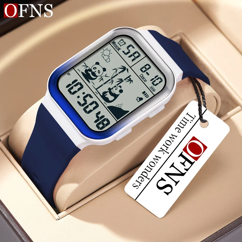 

OFNS 6125 Fashion Students Watch Men Military LED Digital Watch Sport Outdoor Electronic Waterproof Teenagers Clock Gifts