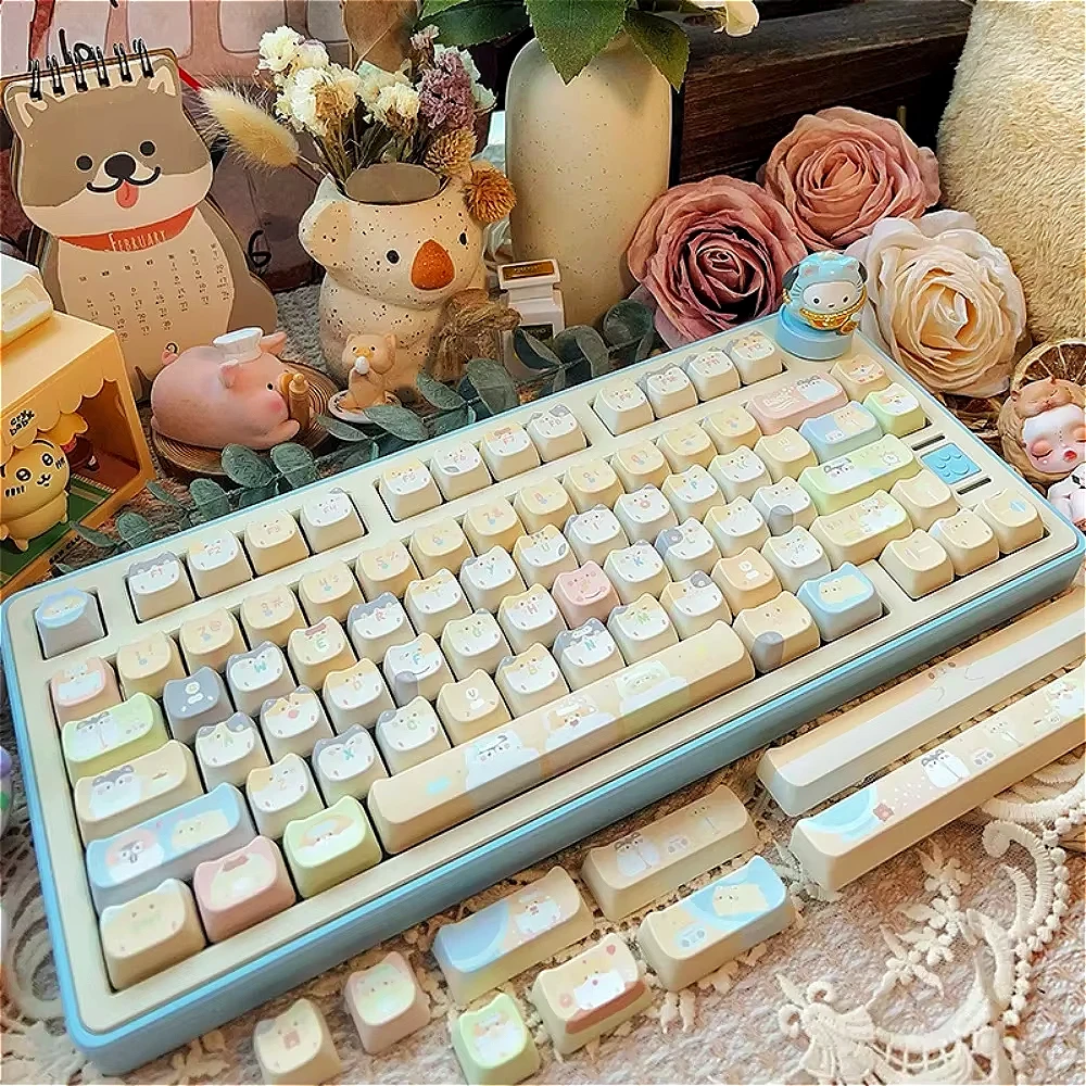 Mouse and mouse daily, a full set of MAO mechanical keyboard accessories PBT keycaps, suitable for MX Switch keyboard keycaps