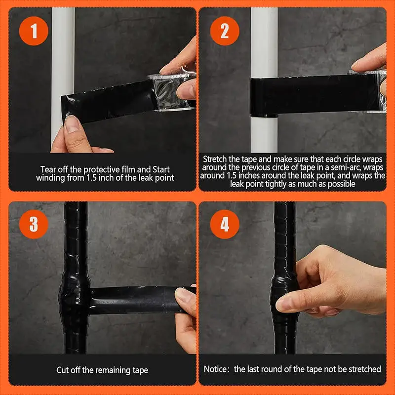 

Водонепроницаемая лента, уличный садовый шланг для утечки, клей для труб, ремонт, стоп, уплотнение, ремонт, изоляционная лента для труб