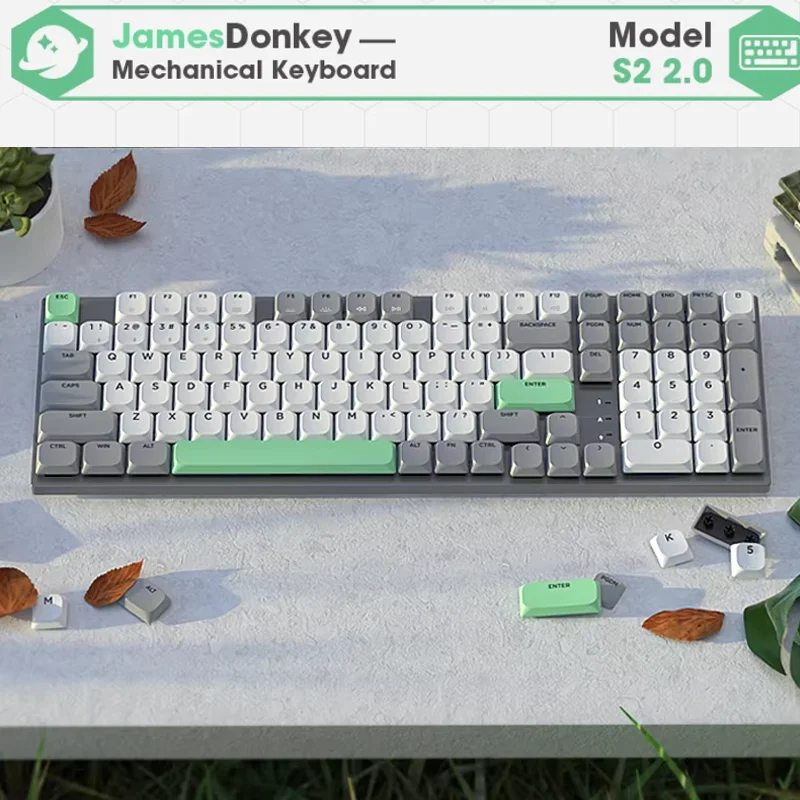 

James Donkey S2 2.0 UltraThin Portable Wireless Bluetooth Mechanical Keyboard Mac Tablet iPad - Ultra-Compact Office Keyboard