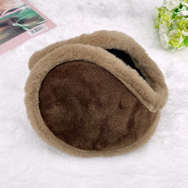 Earbags mulheres homens earmuffs masculino de pelúcia estilo de volta earflap casual manter quente velo inverno ao ar livre protetor capa de orelha