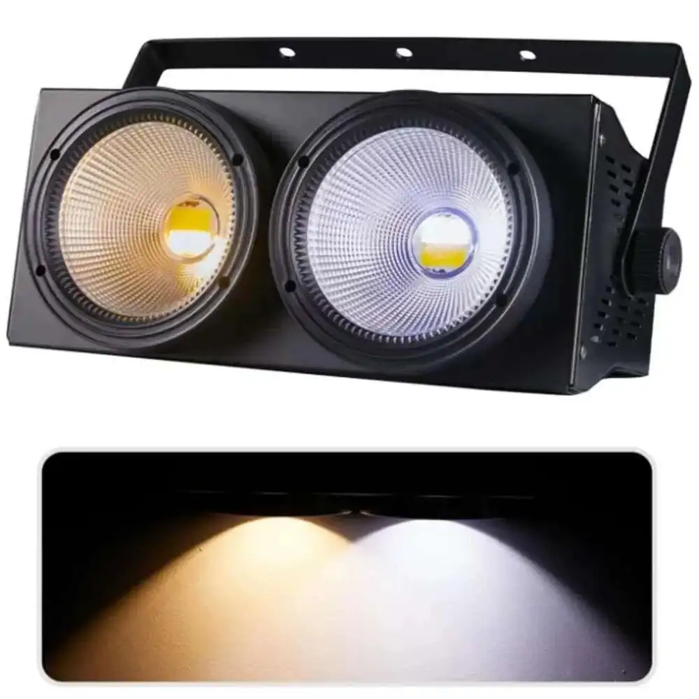 

200W COB Blinder 2x100W LED Par Light Cold Warm White 2in1 Stage Lighting DMX Control For Theatre Studio Concert DJ Weddings