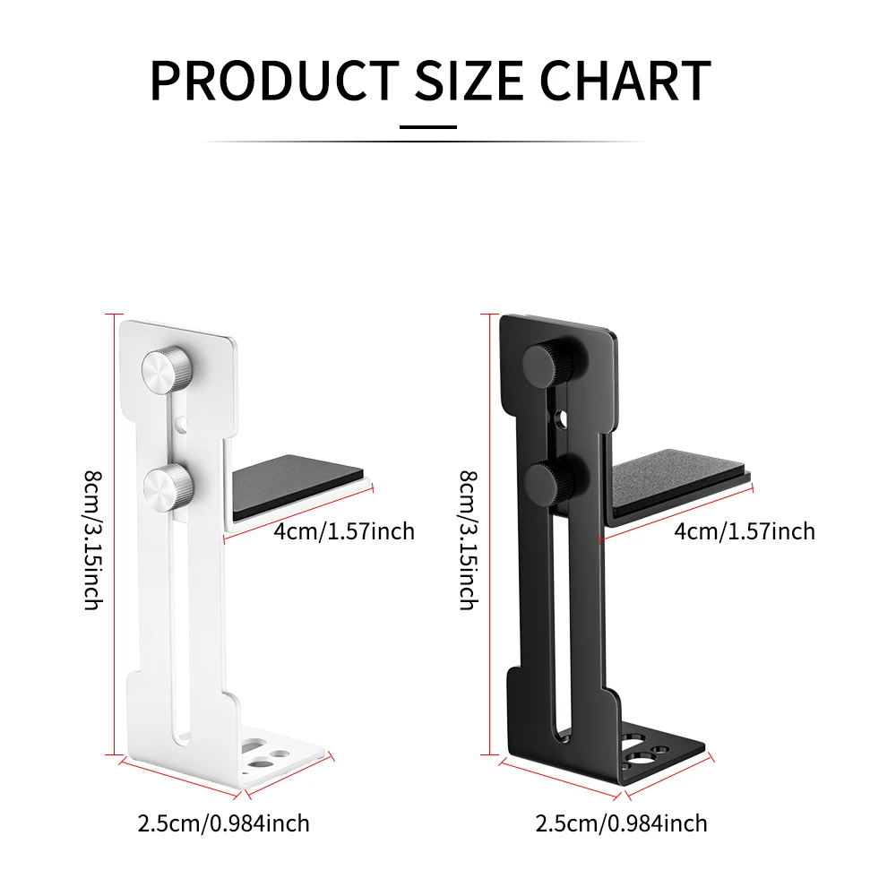L-shaped Anti-sag GPU Holder Support Bracket, For ITX/ ATX 6-96mm Adjustable Graphics Card Holder PC Accessory Black/ White