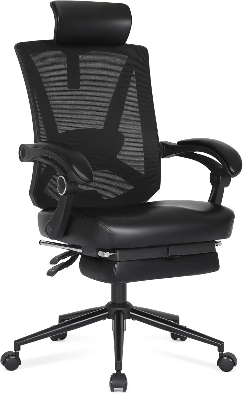 

Misolant Ergonomic Office Chair with Footrest, Ergonomic Desk Chair with Adjustable 2D Lumbar Support, High Back Computer