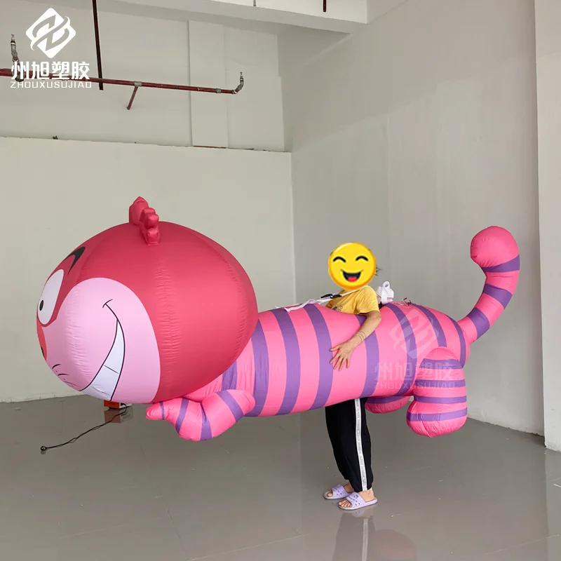Inflatable Cartoon Cat Costume for Human Wear Parade Performance Prop for Outdoor Pet Exhibition Events