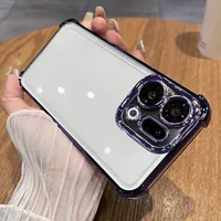 Plating Lens Protection Film Phone Case For OPPO Find X9 Pro Four Corners Anti-shock Protection Cover Bumper For OPPO Find X9Pro