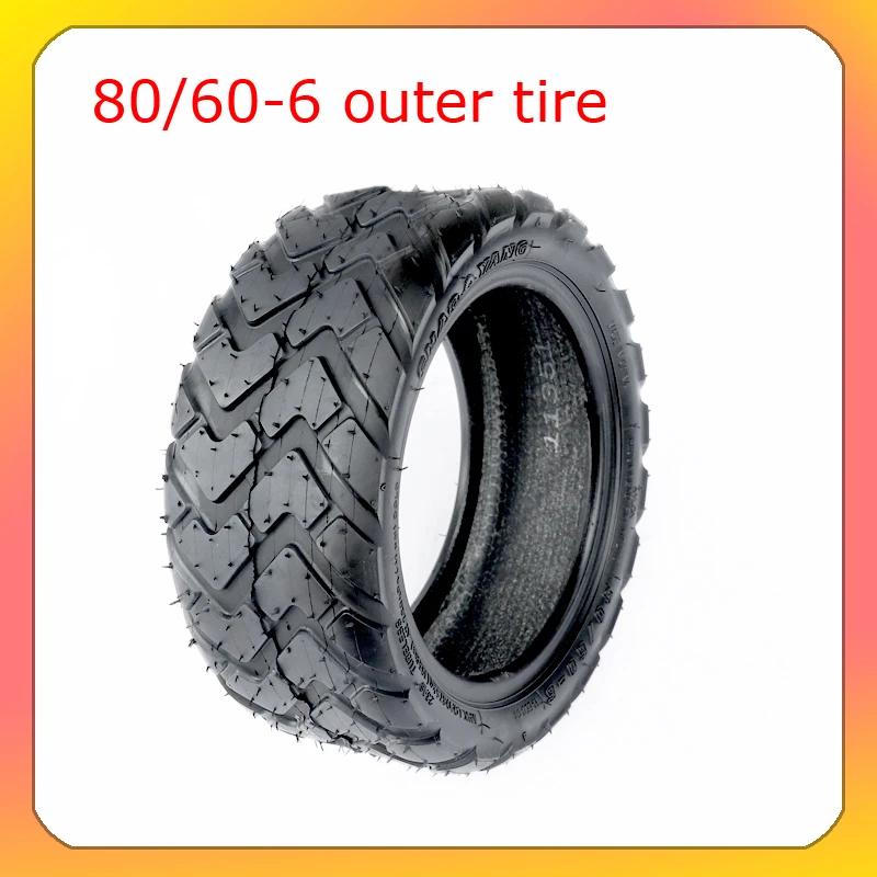 10 Inch 80/60-6 Tubeless Tire for KUGOO M5 Solar P1 Jueshuai X700 X750 FLJ C11 T11 Electric Scooter Parts