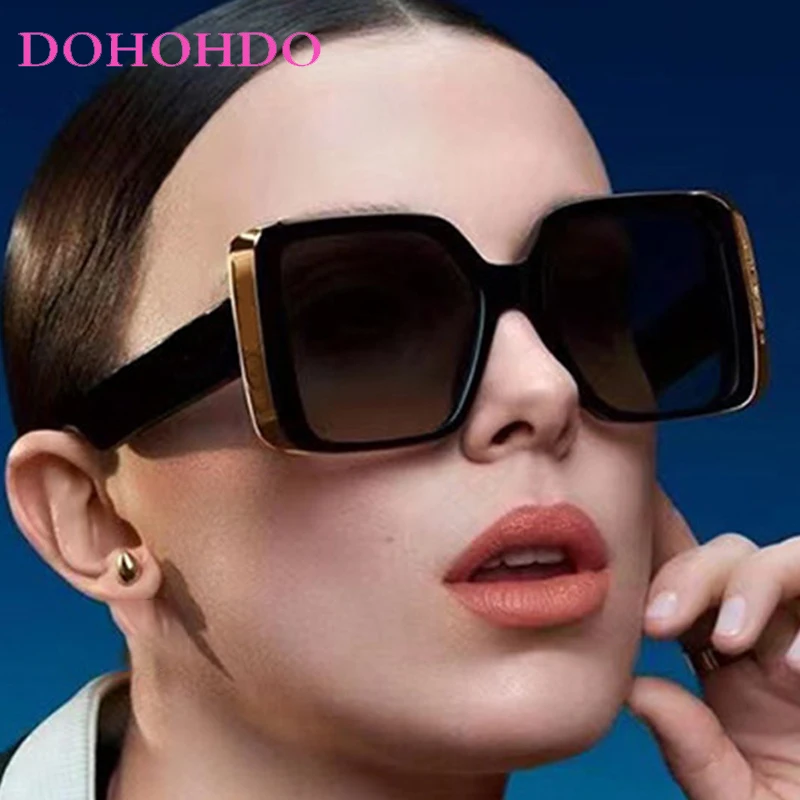 

Vintage Metal Edge Square Frame Sunglasses Women Men Fashion Brand Design Outdoor Sports Driving Sun Glasses UV400 Gafas De Sol