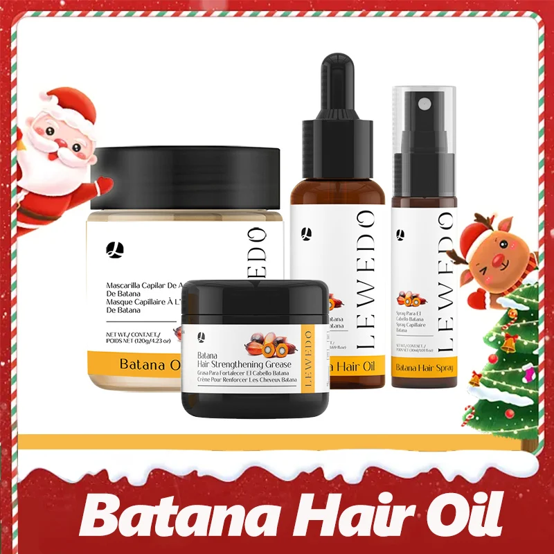 

4Pcs Batana Oil Hair Growth Pure Natural Batana Oil Butter for Hair Growth Moisturizing Hair Care Gift Set Nourish Hair Root
