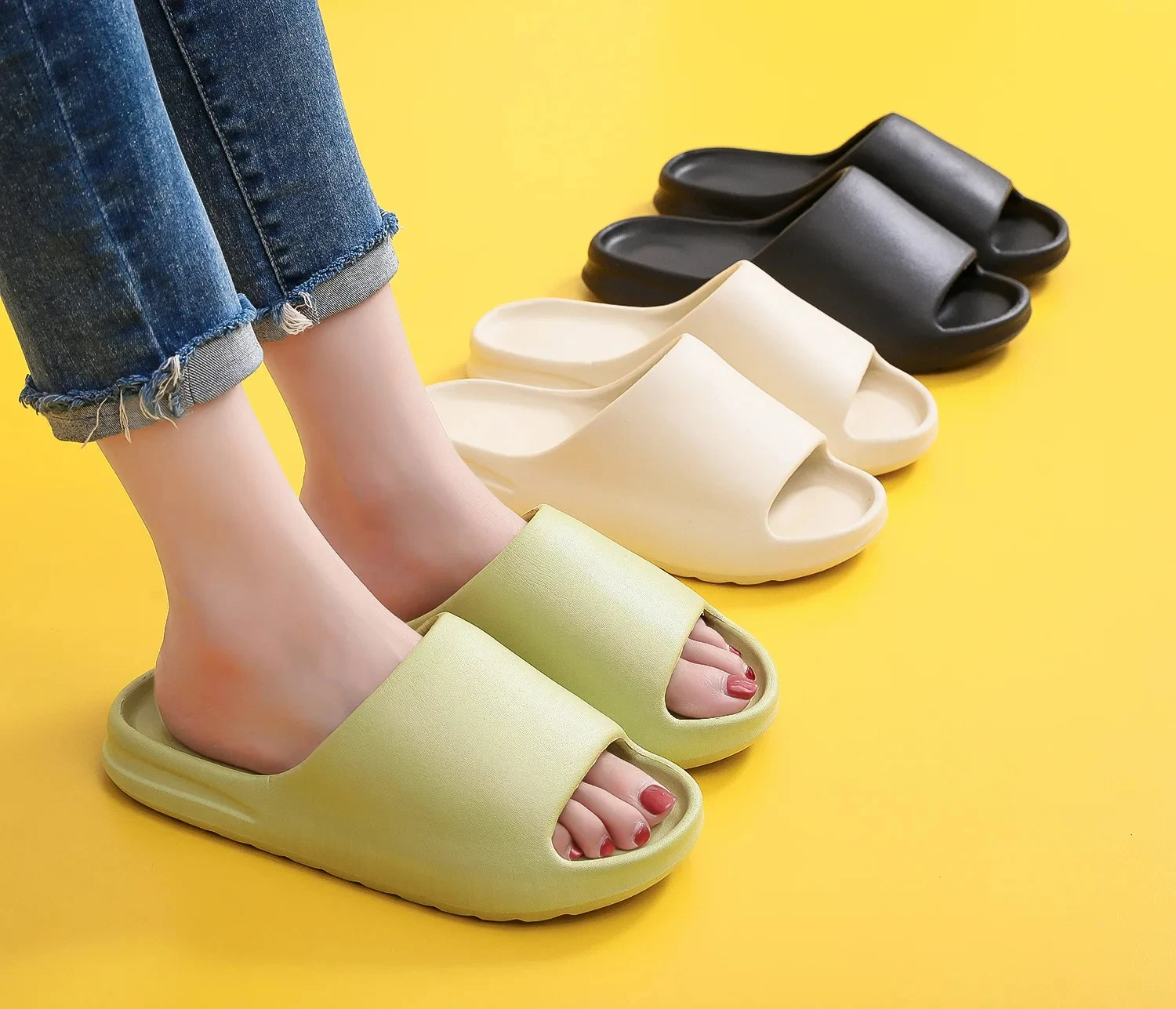 Unisex Casual EVA Flat Slippers, Sandálias Esportivas Clássicas de Verão para Homens e Mulheres, Marca de Moda, Outdoor Indoor Shoes