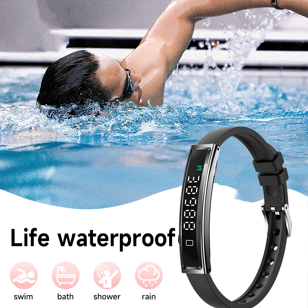 

Couple Smart Watches Lady Ultra Thin Wristband Waterproof Sports Fitness Sleep Health Monitor Intelligent Display Call Remind
