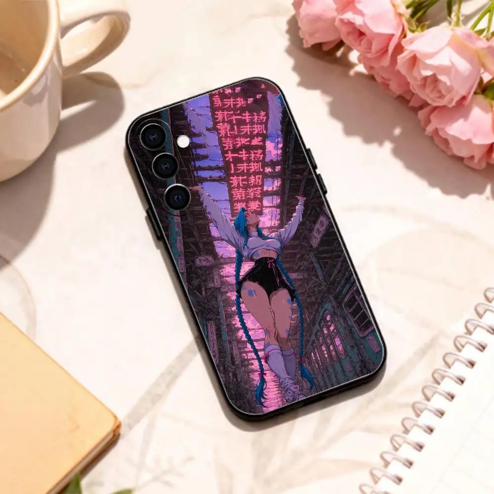 Fashion J-JiNxES G-Game Cool phone Case For Samsung Galaxy A73,A72,A71,A70,A53,A52,A51,Others Soft Black Shell