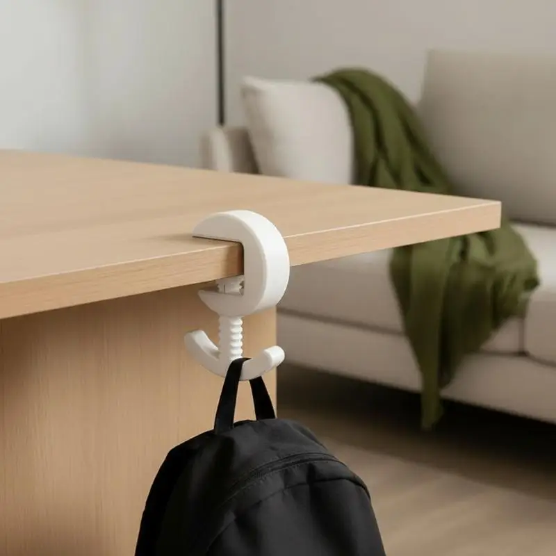 New C-Shaped Adjustable Desktop Hook, Multifunctional Storage Hook, Suitable For Various Scenarios At Home, Outdoor, And Camping