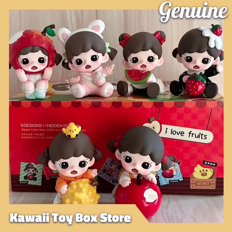 

Genuine Baby Zoraa I Love Fruits Blind Box Kawaii Action Figures Toy Random Mystery Collection Model Desktop Decor Birthday Gift