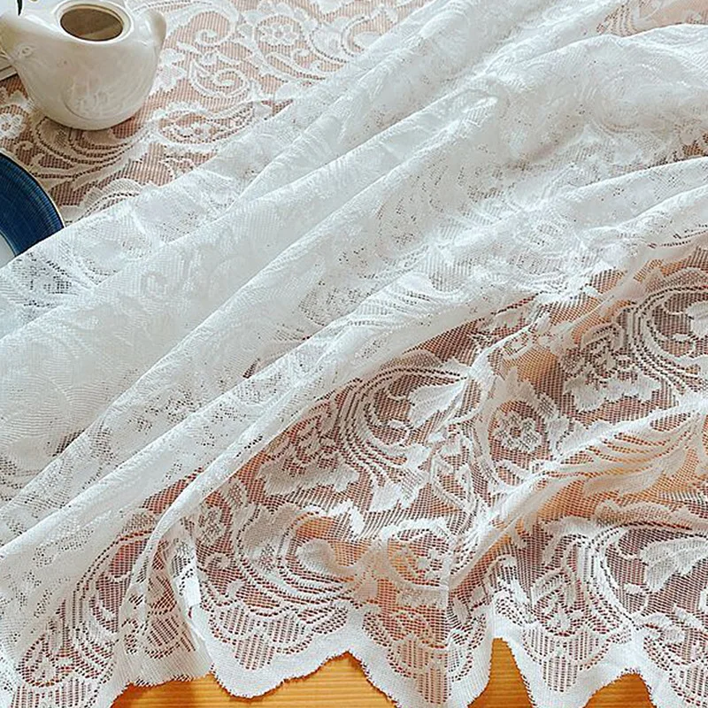 Romantic French Lace Tablecloth Rectangular Dining Table Cloth Art Coffee Table Home Decoration Tablecloth Photo Cover Cloth