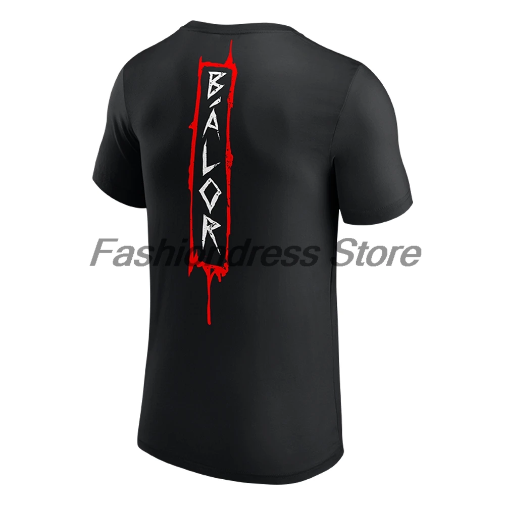 Men's Black Finn Bálor The Demon Mouth T-shirt Crewneck Short Sleeve Polyester Tee Women Outdoor Streetwear Tops