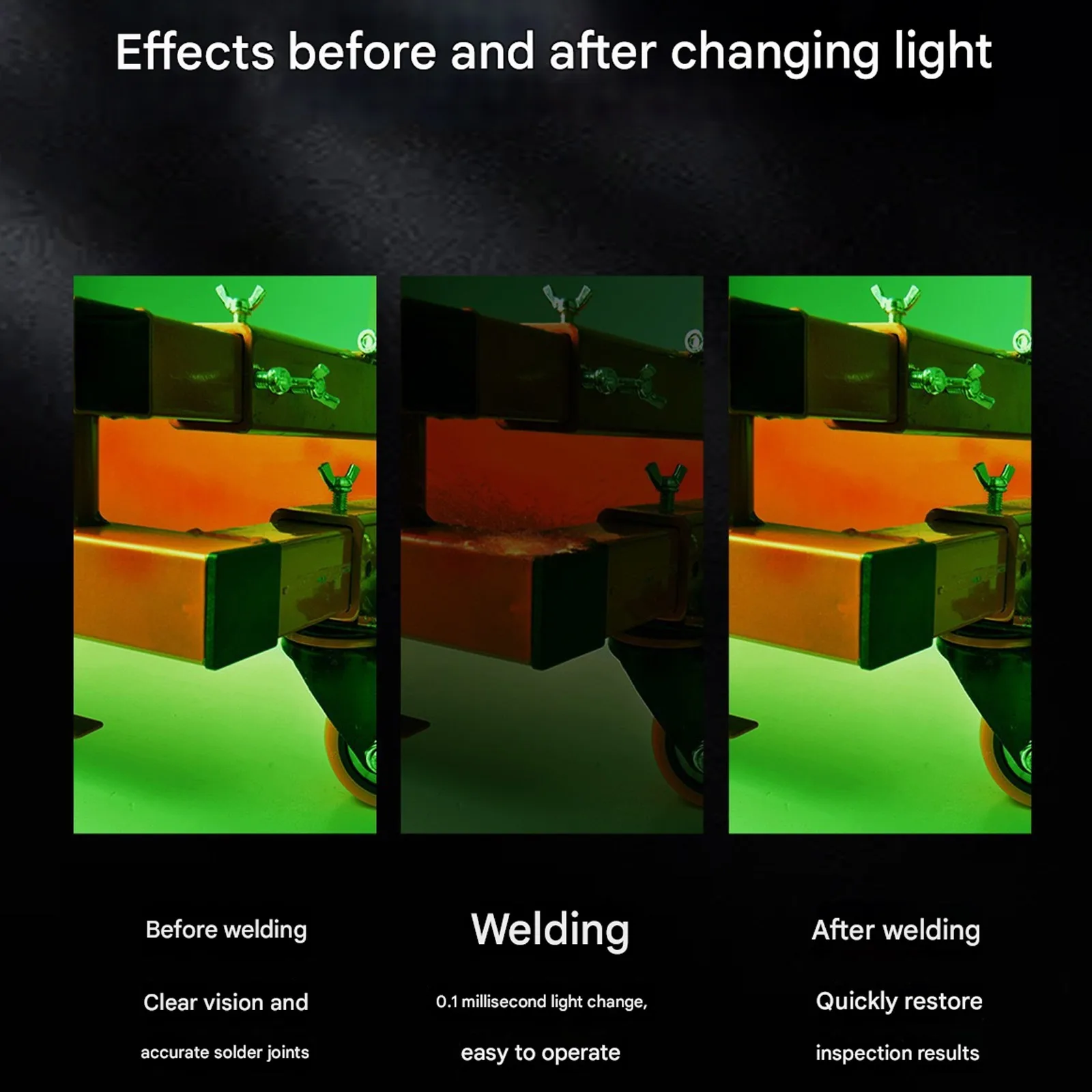 자동 감광 용접 헬멧 - MIG/TIG/아크 용접용 광전 태양광 분할 마스크 (자외선/적외선 차단 기능 포함)