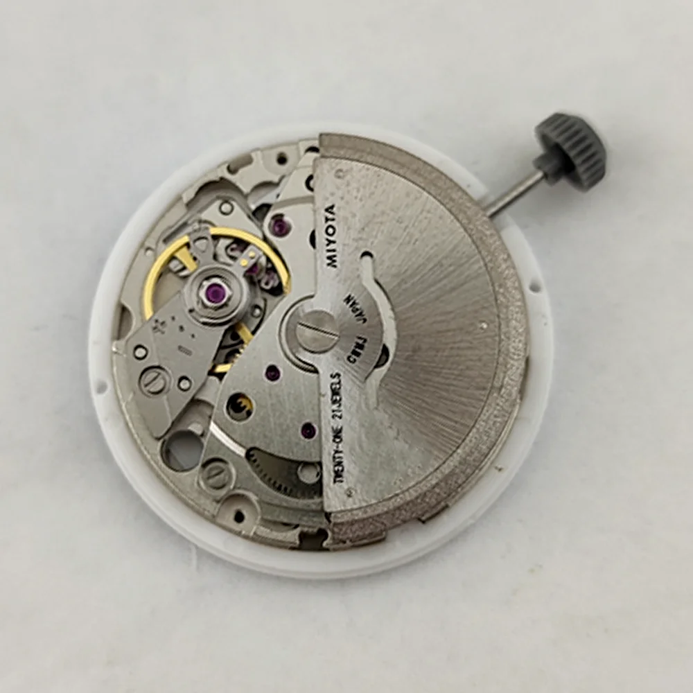 اليابان ميوتا 8285 الحركة الميكانيكية الأوتوماتيكية وزارة الدفاع آلية ساعة اليوم مع الأسبوع عند 12:00/التاريخ عند الساعة 3:00 21 جواهر #3