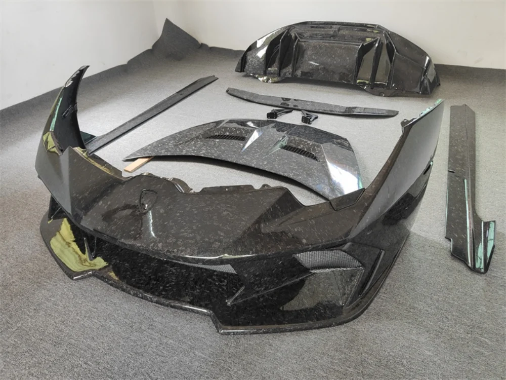 For Lamborghini Huracan LP580 LP610 Body Kit Automotive Forged Parts Including Front Bumper Rear Bumper Side Skirts Rear Spoiler