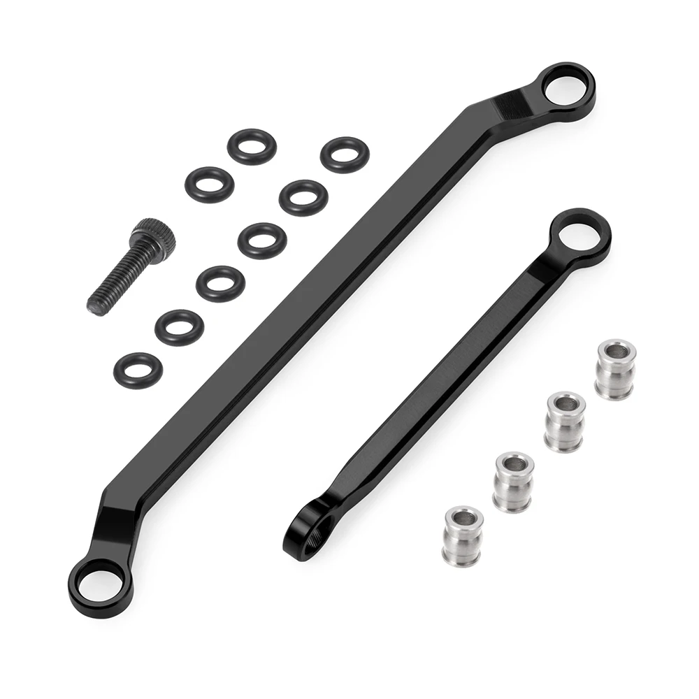 MIBIDAO 1 Set Metal Steering Linkage Tie Rod for 1/18 Redcat Ascent RC Car Steering Link Rod Kit  Upgrade Parts