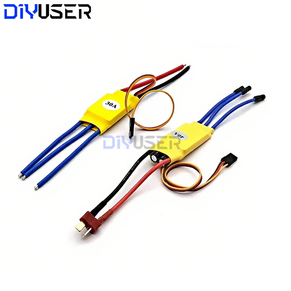 XXD HW 30A 40A ESC وحدة تحكم في سرعة محرك التيار المستمر عديم المسفرات RC BEC ESC T-rex 450 V2 قارب هليكوبتر لـ FPV F450 طائرة رباعية صغيرة بدون طيار