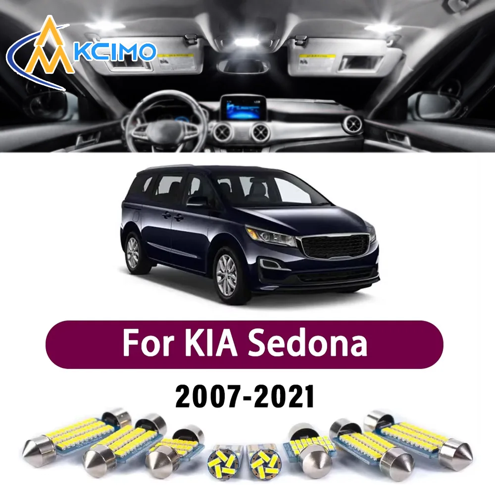 Energy Saving & Safer LED Interior For KIA Sedona 2007-2021 Canbus Car Dome Reading Trunk Lamp Auto Lighting Accessories