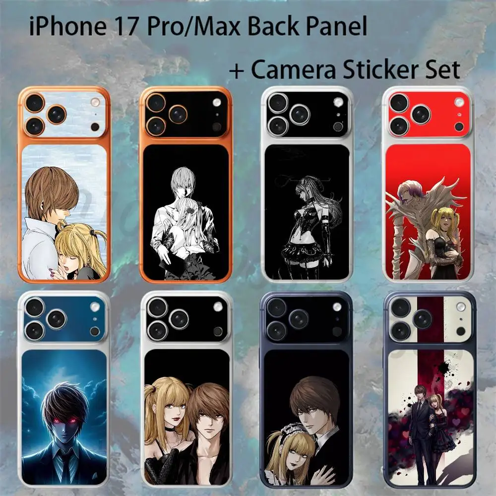 

D-Death N-Note Misa L Yagami For iPhone 17proMax/17pro Full Cover Decal Skin Wrap Colorful Rear Protective Sticker Film