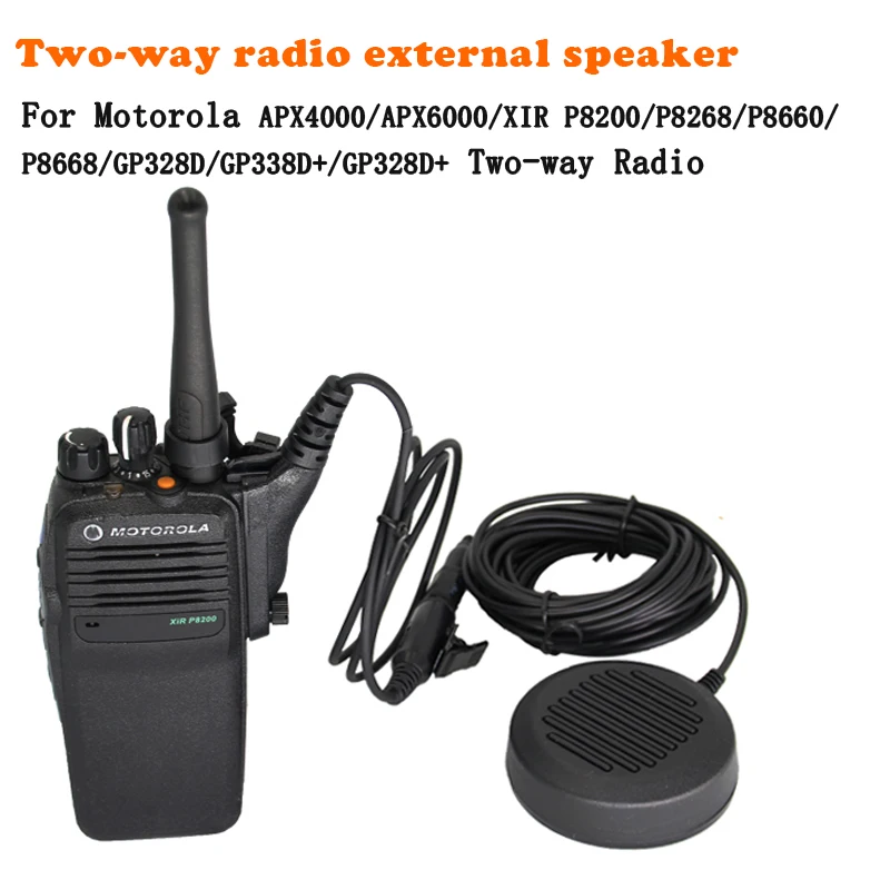 Microphone Speaker Mic For Motorola XIR P8200/P8268/P8660/P8668/APX7000/XPR6550/GP328D+ Two-Way Radio External Speaker
