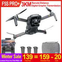 SJRC F5S 4K PRO+ Drone With 4K Camera EIS 2-Axis Gimbal RC Quadcopter Brushless FPV 3KM Remote Flight HD Camera Mini Drone