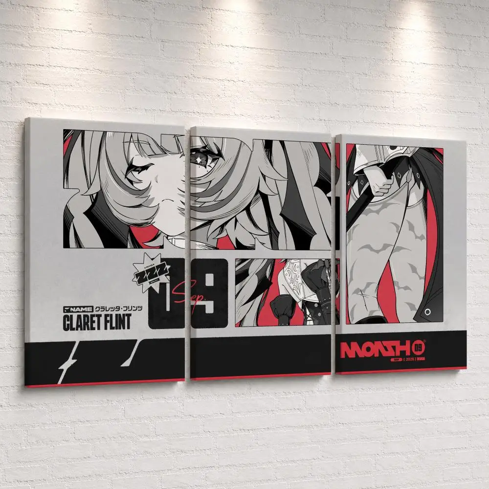 pintura-de-parede-em-tela-anime-z-zenless-z-zone-zero-pronta-para-pendurar-arte-de-parede-para-quarto-sala-de-estar-corredor-decoracao-de-casa